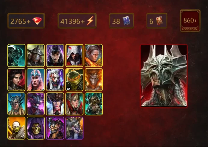 [STARTER]Helicath+Arbiter+Blood Marchioness Mina+Xenomorph+Rathalos+Alice+Ezio Auditore+Ronda+Adelyn+Loki+Visix+42Epics