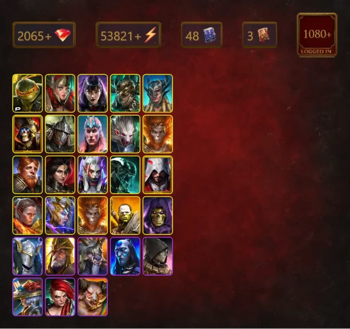[STARTER]Gnut+Arbiter+Michelangelo+Alice+Leminisi the Gold-Wing+Scyl+Deathknight+Rathalos+Loki+Sniktraak+Wukong+Adelyn+61Epics