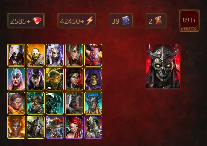 [STARTER]Mortu-Macaab+Arbiter+The Calamitus+Ezio Auditore+Tyrant Ixlimor+Artak+Visix+Loki+Hurndig+Alice+Michelangelo+49Epics