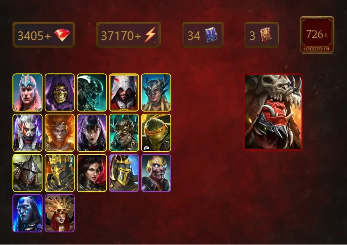 [STARTER]Ash'nar Dragonsoul+Roshcard+Loki+Skeletor+Xenomorph+Ezio Auditore+Scyl+Visix+Wukong+Alice+38Epics