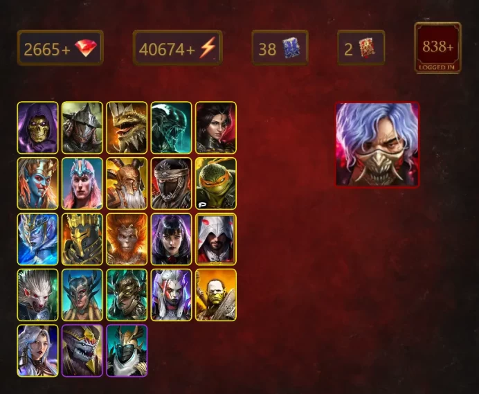 [STARTER]Toshiro+Roshcard+Skeletor+Rathalos+Stokk the Broken+Legate Teox+Xenomorph+Adelyn+Teela+Loki+Elder Skarg+46Epics