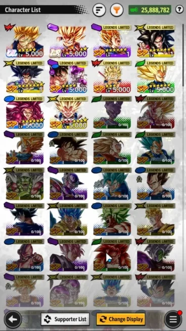 25M Total Power | LV 146 | 1 UL+1LR+8LL|SS Goku|SS3 Goku (Mini) RA172B
