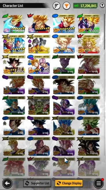 17M Total Power | LV 158 | 2 UL+8LL|SS Trunks|SS Goku RA173B