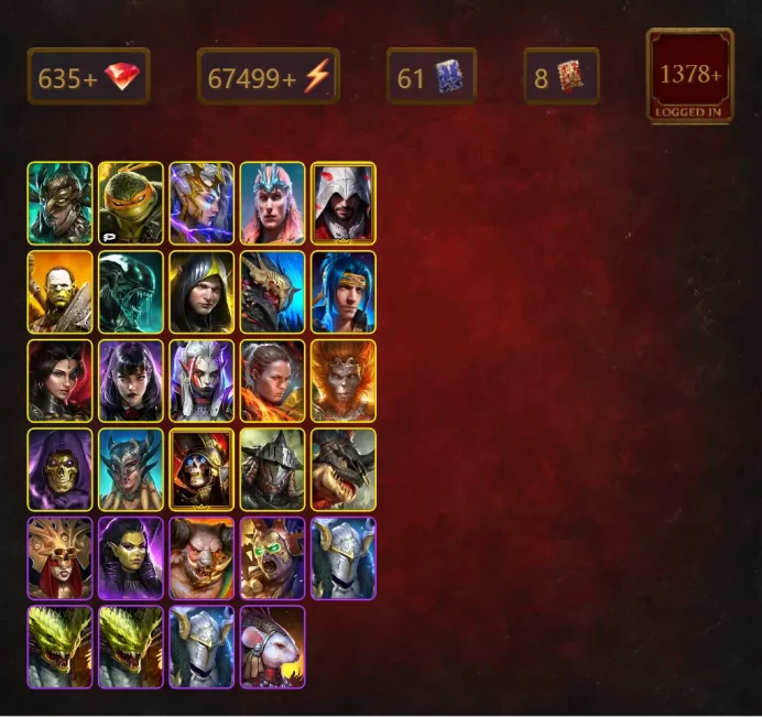 [STARTER]Odin+Ninja+Leminisi the Gold-Wing+Michelangelo+Deliana+Loki+Ezio Auditore+Artak+Xenomorph+Aleksandr+72Epics