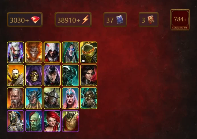 [STARTER]Taras+Bad-el-Kazar+Visix+Wukong+Ezio Auditore+Michelangelo+Artak+Skeletor+Alice+Xenomorph+Adelyn+Scyl+Rathalos+33Epics