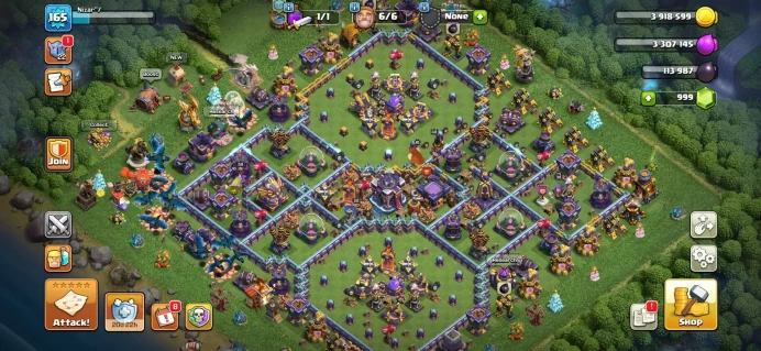 Town hall 15 semi max Xp165, 10 equipment epic, 1250 medals cwl, C6176