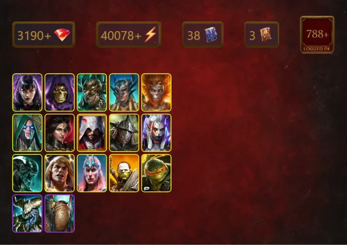[STARTER]He-Man+Bad-el-Kazar+Alice+Skeletor+Leminisi the Gold-Wing+Scyl+Wukong+Adelyn+Ezio Auditore+Rathalos+Visix+38Epics