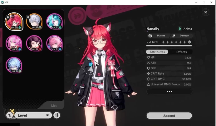 SEA HL 3 | Starter 1 Limited Nanally | 5SR char| Glider Underboss| Log Email| Check SS (NTE701)