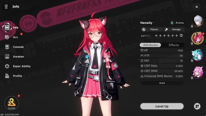  NA HL 3 | Best Starter SSR Char, Nanally + 3 SR | 30 Standard Dice + 3 Glider | Log Email | Check SS (NTE705)