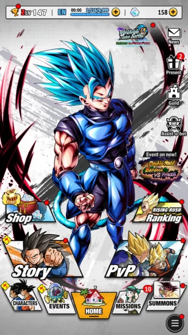 Lvl 147|7,2M TotalPower|Badrock,SS Goku|RA557B