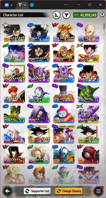 LVL 146|Total Power 41 M|SS Goku,Goku n Final Frieza,Omega Shenron,Super BabyZ,SS god Goku,UI Goku,Perfect Cell, ETC RA564B