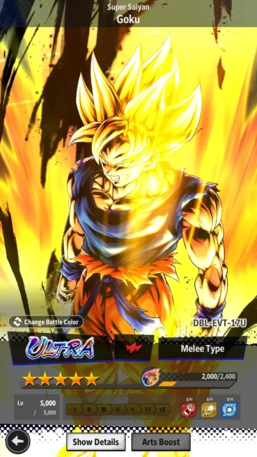 Lvl 147|6M Total Power|1 UL|1 LR|SS Goku,LG GokuMini|ETC|RA642B