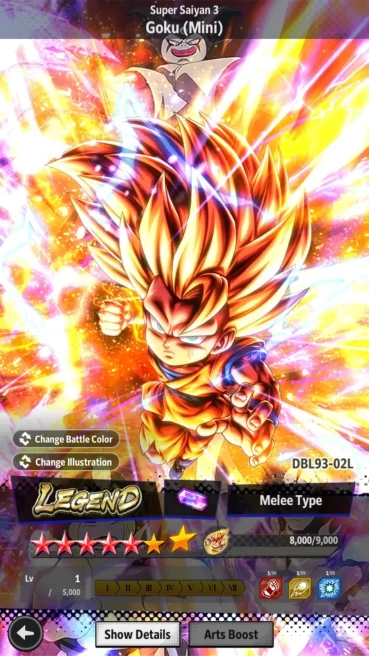 Lvl 147|6M Total Power|1 UL|1 LR|SS Goku,LG Goku Mini|ETC|RA645B