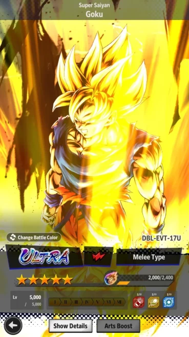 Lvl 147|6M Total Power|1 UL|1 LR|SS Goku,LG Goku Mini|ETC|RA645B