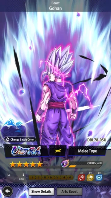 Lvl 144|8M Total Power|2 UL|0 LR|Gohan,SS Goku|ETC|RA646B