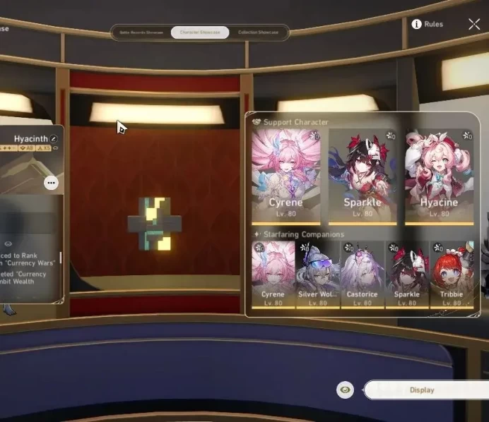 Asia|TL 70|36 SRSP|Hypercarry Team|25 Limited[SW 999,Castorice,Cyrene,Sparkle,Etc]+Sign,Kafka,Hyacine,Evernight|MC Male(HSR6872)