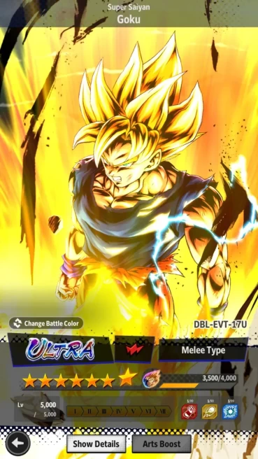 Lvl 144|8M Total Power|2 UL|0 LR|Fusion,SS Goku|ETC|RA647B