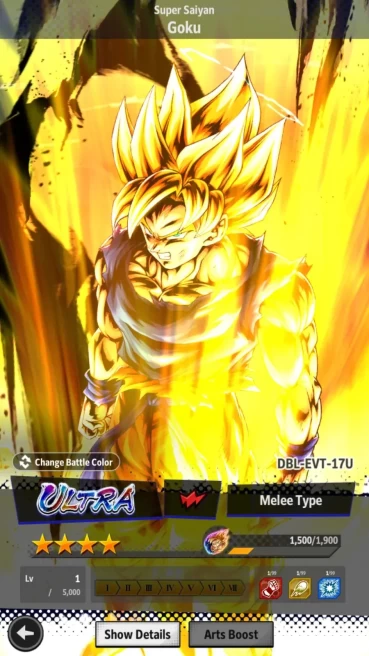 Lvl 158|16M Total Power|2 UL|0 LR|Hit,SS Goku|ETC|RA649B