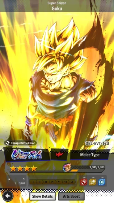 Lvl 151|6M Total Power|3 UL|0 LR|Gogeta,Vegeta,SS Goku|ETC|RA651B