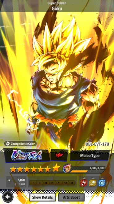 Lvl 146|8M Total Power|3 UL|0 LR|Majin,SS Goku,SS Goku|ETC|RA660B
