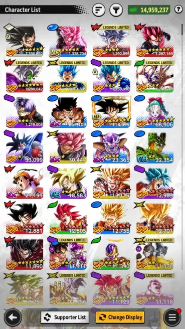 Lvl 149|14M Total Power|LG Goku Black LR|ETC|RA662B