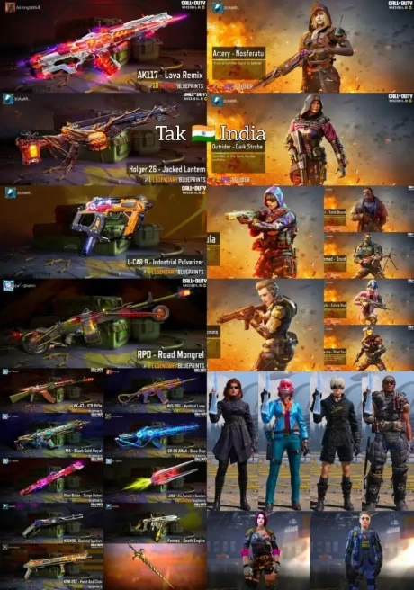 CoD Mobile | Indian 10cp | 1 Mythic | 8 Legend | ak117 lava remix holger jacked lanterm rpd road mongrel LCAR 9 Industrial Pulverizer