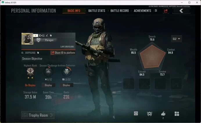 MOBILE Lvl 30 |SV 37,5M|CV 18,4M|MORE SKIN,DECREE LR-AR1,VSS|SC DOCUMENT MORE RED ITEM|MORE DETAIL CEK AB319B