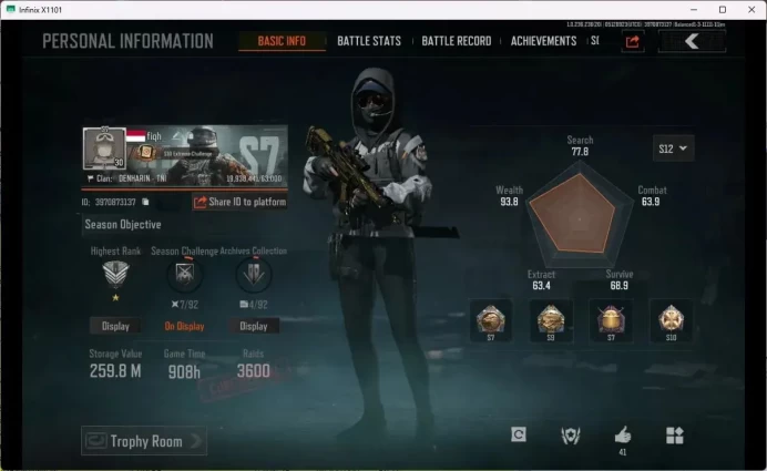 MOBILE Lvl 30 |SV 259,8M|CV 125,8M|MORE SKIN,DECREE LR-AR1,KOI LR-AR2,B MACHETE,UTOPIA MORE RED ITEM|MORE DETAIL CEK AB322B