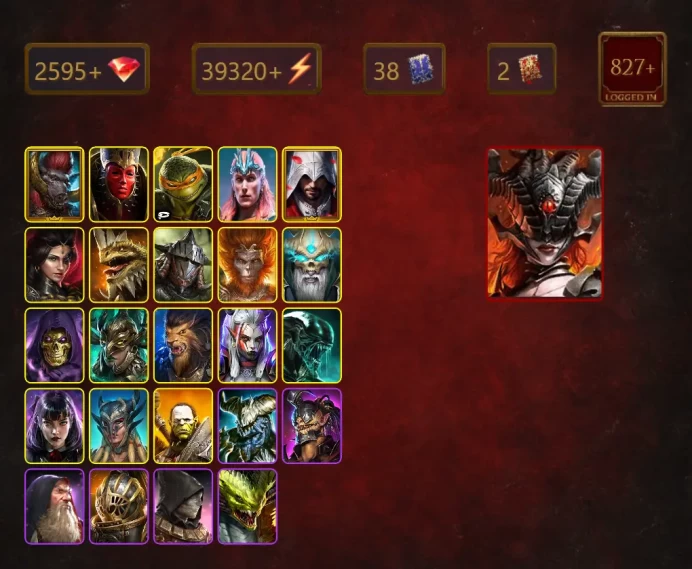 [STARTER]Legate Teox+Kurosa the Covetous+Ukko+Mother Cybele+Michelangelo+Loki+Ezio Auditore+Lady of Ireth+Adelyn+46Epics