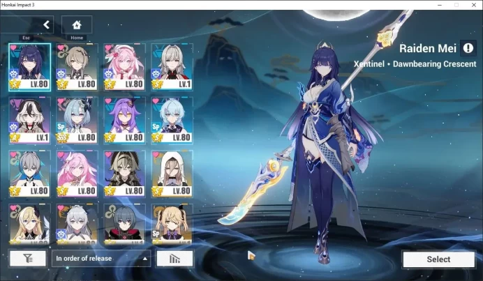 SEA|Lv 87|(Rita ME,Griseo CE,Bronya Silverwing,Raiden Mei HOT+sign weapon),Elysa HOH,Sirin Miracle,Bronya HOT,etc|TakeMail|HI877