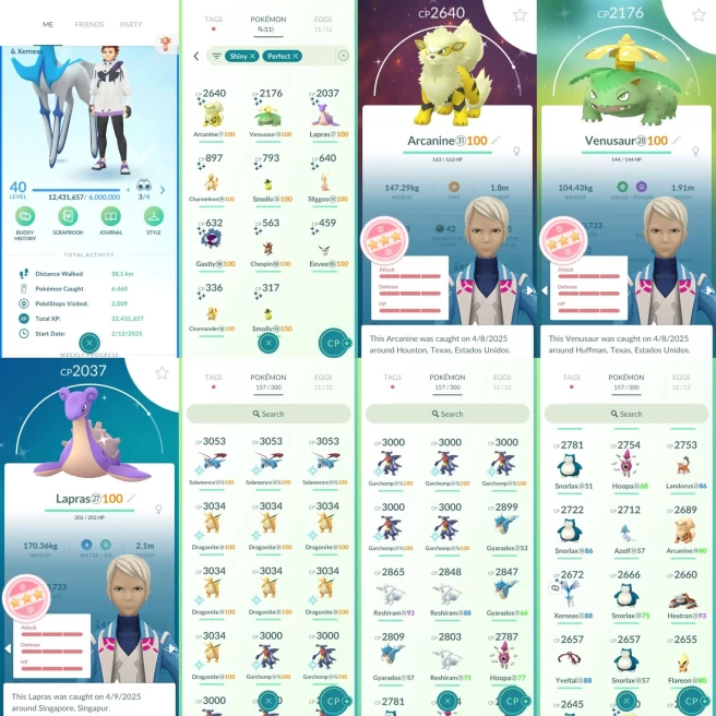 AC933 Mystic | x17 3000CP | x106 2000CP |x11 SHUNDO Arcanine Venusaur Lapras |Shiny Xerneas Thundurus Zapdos Tapu Koko |100IV x7Dragonite x3Sala