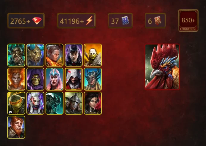 [STARTER]Galleus Bloodcrest+Granyt Doorkeep+Leminisi the Gold-Wing+Tatura+Ronda+Alice+Artak+Wukong+Skeletor+Loki+46Epics