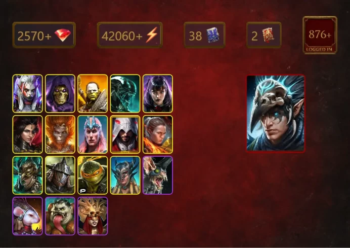 [STARTER]Nais the Shadowthief+Granyt Doorkeep+Visix+Skeletor+Artak+Xenomorph+Alice+Adelyn+Wukong+Loki+Ezio Auditore+35Epics
