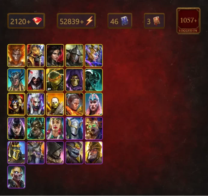[STARTER]Nekhret+Granyt Doorkeep+Wukong+Adelyn+Rathalos+Deliana+Scyl+Ezio Auditore+Michelangelo+Skeletor+Xenomorph+52Epics