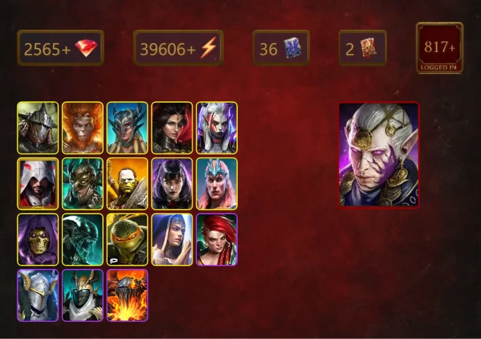 [STARTER]Starsage Galathir+Martyr+Rathalos+Wukong+Scyl+Adelyn+Visix+Ezio Auditore+Leminisi the Gold-Wing+Artak+Alice+41Epics
