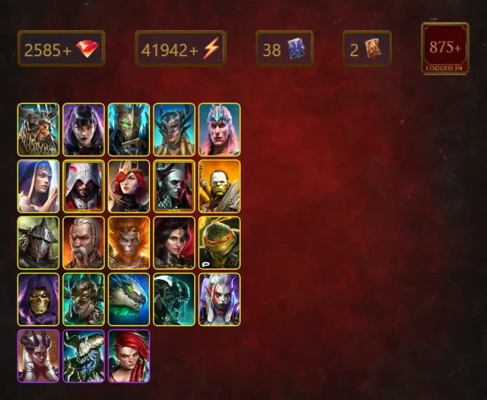 [STARTER]Taras+Martyr+Iron Brago+Alice+Kalvalax+Scyl+Loki+Ezio Auditore+Lyssandra+Maranix+Artak+Rathalos+Wythir+Abbess+42Epics