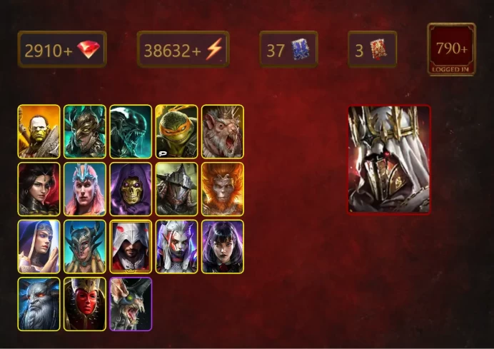 [STARTER]Gnishak+Martyr+Siegfrund+Artak+Leminisi the Gold-Wing+Xenomorph+Michelangelo+Adelyn+Abbess+Loki+Skeletor+40Epics