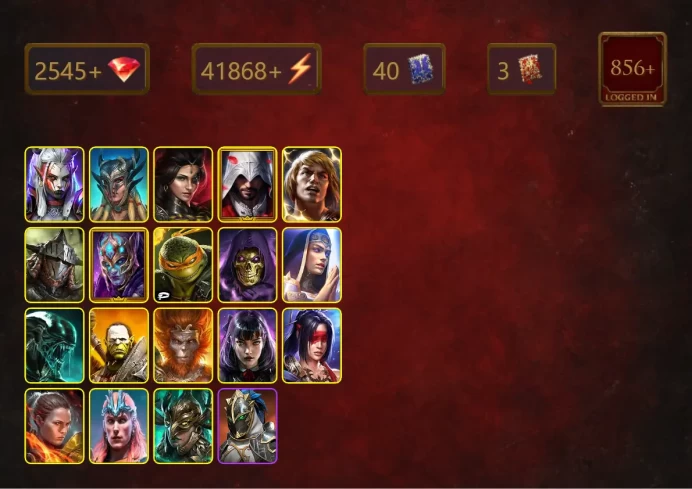 [STARTER]He-Man+Martyr+Visix+Scyl+Adelyn+Ezio Auditore+Rathalos+Truath+Michelangelo+Skeletor+Xenomorph+Artak+Wukong+48Epics