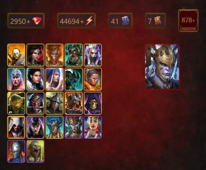 [STARTER]Onryo Ieyasu+Martyr+Gharol+Artak+Adelyn+Wukong+Leminisi the Gold-Wing+Visix+Loki+Sethallia+Xenomorph+Ronda+46Epics