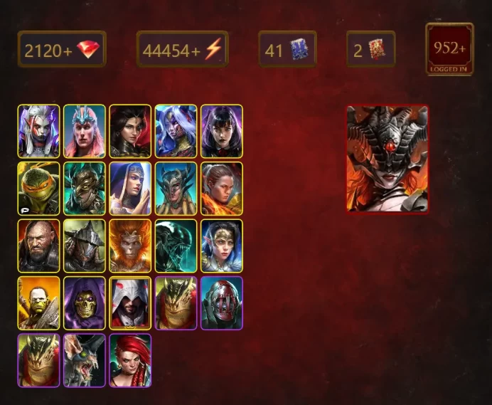 [STARTER]Riho+Martyr+Kurosa the Covetous+Visix+Loki+Adelyn+Alice+Michelangelo+Leminisi the Gold-Wing+Scyl+Ronda+42Epics