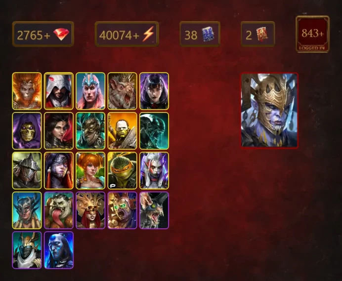 [STARTER]Gnishak+Kyoku+Gharol+Wukong+Kreela Witch-Arm+Ezio Auditore+Cupidus+Loki+Alice+Skeletor+Adelyn+38Epics