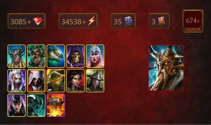 [STARTER]Alaz+Dracomorph+Scyl+Leminisi the Gold-Wing+Skeletor+Loki+Visix+Ezio Auditore+Michelangelo+Adelyn+Rathalos+32Epics