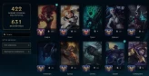 LOL22 EU West Level 194 337 Skins 166 Champions 33,414 Blue Essence Supreme Zayara Prestige Chosen One Camilla Prestige