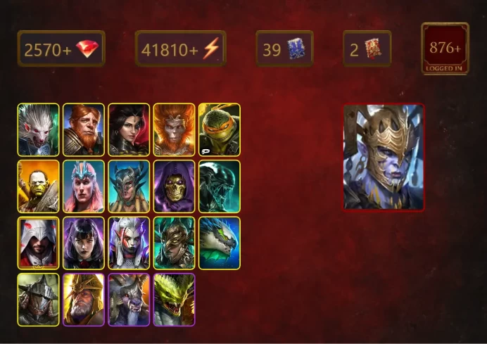 [STARTER]Gnut+Dracomorph+Gharol+Sniktraak+Adelyn+Wukong+Michelangelo+Artak+Loki+Brakus the Shifter+Scyl+Skeletor+50Epics