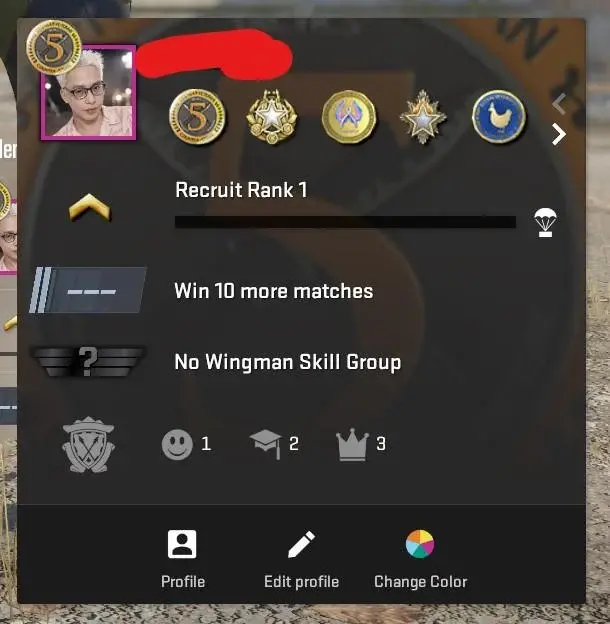CS574 Prime enabled, 7 Medals: Service 2021, 2022, 2023, 2026, 10 Year Birthday, 5 Year Veteran, GO Badge, 967 Hours, Faceit not linked, Premier