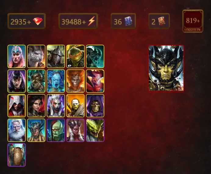 [STARTER]Siphi+Mortu-Macaab+Aphidus+Loki+Razelvarg+Rathalos+Michelangelo+Xenomorph+Alice+Leminisi the Gold-Wing+Wukong+40Epics