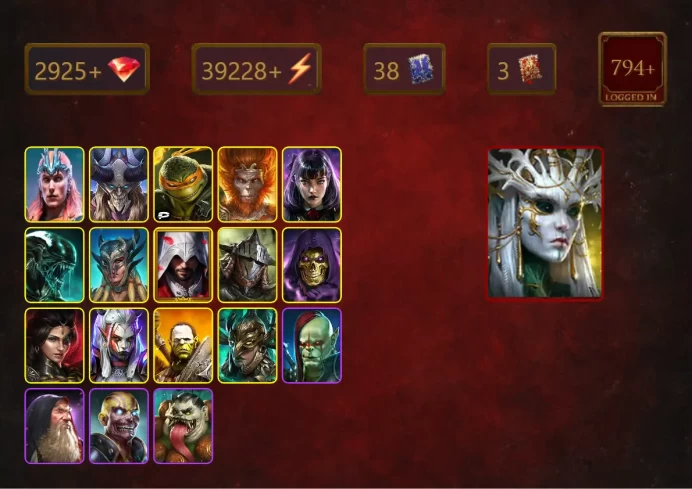 [STARTER]Arbais+Prince Kymar+Loki+Michelangelo+Wukong+Alice+Xenomorph+Scyl+Ezio Auditore+Rathalos+Skeletor+Adelyn+Visix+43Epics