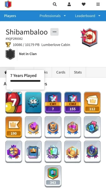 ◼️LEVEL 56 ◼️10179 TROPHIES ◼️13 EVO CARDS ◼️7 CARD LVL15 ◼️51K GOLD ◼️HIGH VALUE ACCOUNT ◼️CR399