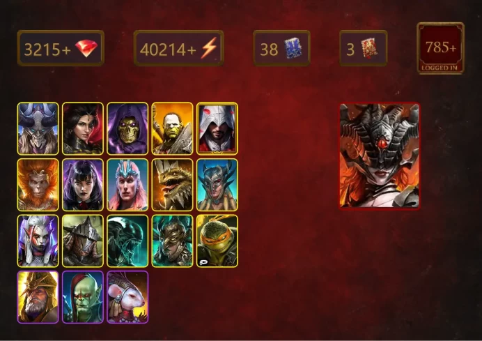 [STARTER]Legate Teox+Prince Kymar+Kurosa the Covetous+Adelyn+Skeletor+Artak+Ezio Auditore+Wukong+Alice+Loki+Scyl+Visix+36Epics