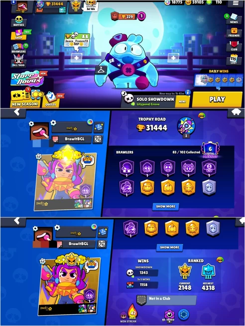 OP BS 31.4k TROPHY, 83/102 UNLOCKED,8 HYPER CHARGED,4 MAXED,112 OP SKINS [7 MYTHIC+3 LEGENDARY+2 HYPERCHARGED],270 PINS,274 ICON,124 SPRAYS
